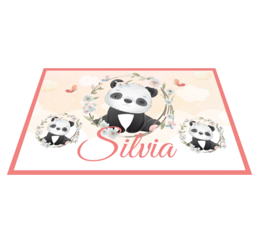 Naproane pentru copii aranjament panda fermecător - TenStickers