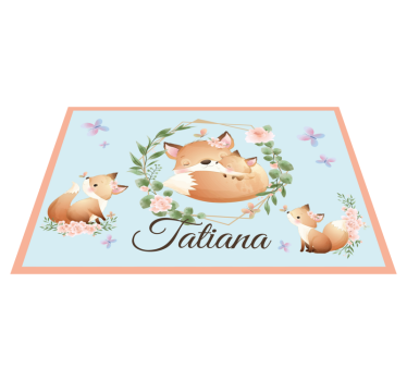 Naproane pentru copii familie de vulpi drăguțe - TenStickers