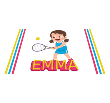 Naproane pentru copii jucător de tenis fericit - TenStickers