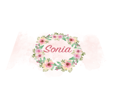 Naproane cu nume flori de acuarelă - TenStickers