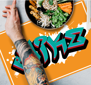 Covorașe de masă personalizate king style graffiti sălbatic - TenStickers