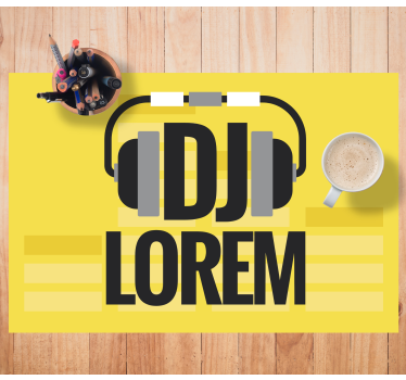 Dj pantone culori cu nume personalizate covorașe de masă - TenStickers