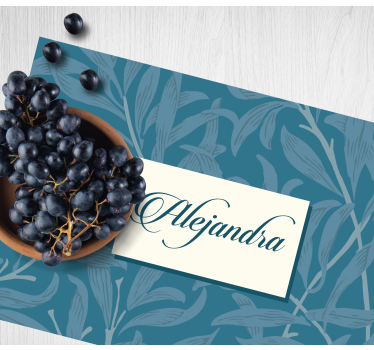 Naproane cu nume design elegant cu frunze - TenStickers