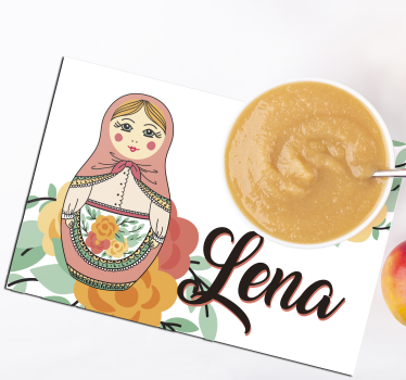 Naproane cu nume ilustrație păpușă matryoshka - TenStickers