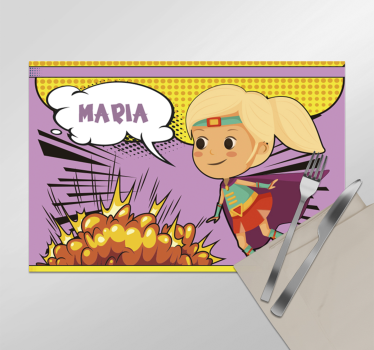 Naproane cu nume super-eroina comică - TenStickers