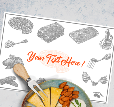 Naproane original stil ilustrație culinară - TenStickers