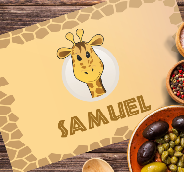 Naproane pentru copii cu design de girafă - TenStickers