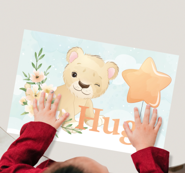 Naproane pentru copii cu grafică veselă de leu - TenStickers