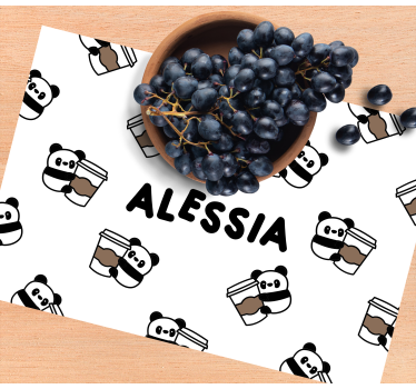 Naproane pentru copii cu personaje drăguțe de panda - TenStickers