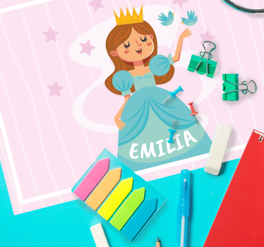 Naproane pentru copii ilustrație cu prințese - TenStickers
