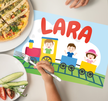 Naproane pentru copii ilustrație cu trenulețe - TenStickers