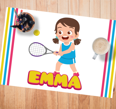 Naproane pentru copii jucător de tenis fericit - TenStickers