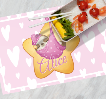 Naproane pentru copii lenjerie cu brad și leneș - TenStickers