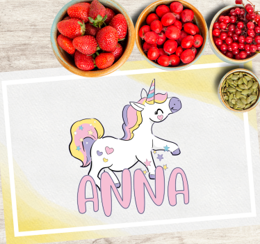 Naproane pentru copii unicorn cu inimi - TenStickers