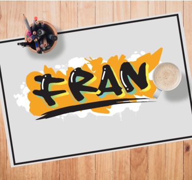 Stil urban graffiti colorat covorașe de masă personalizate - TenStickers