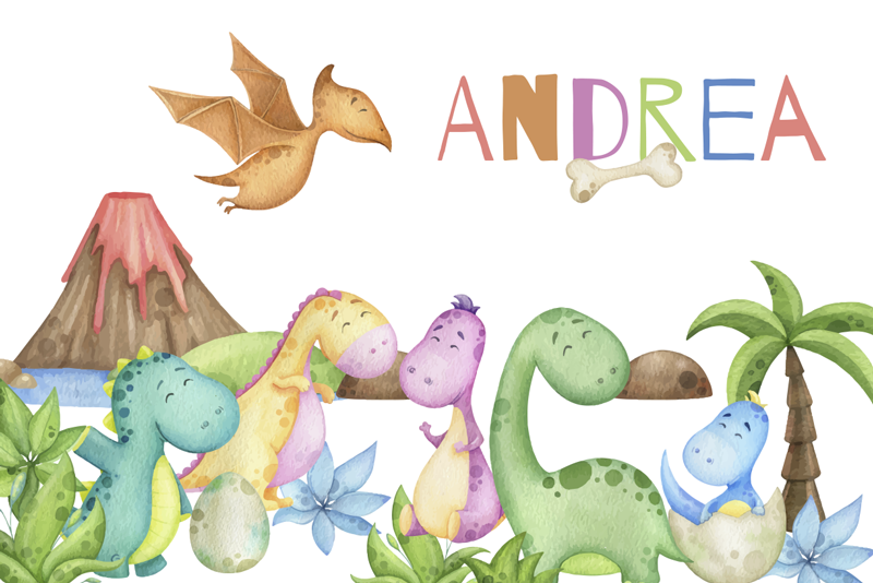 Naproane cu nume scenă jurasică - TenStickers