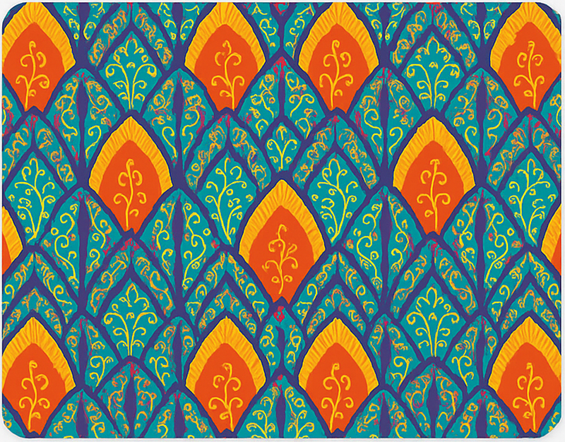 Naproane original cu model colorat de păun indian - TenStickers