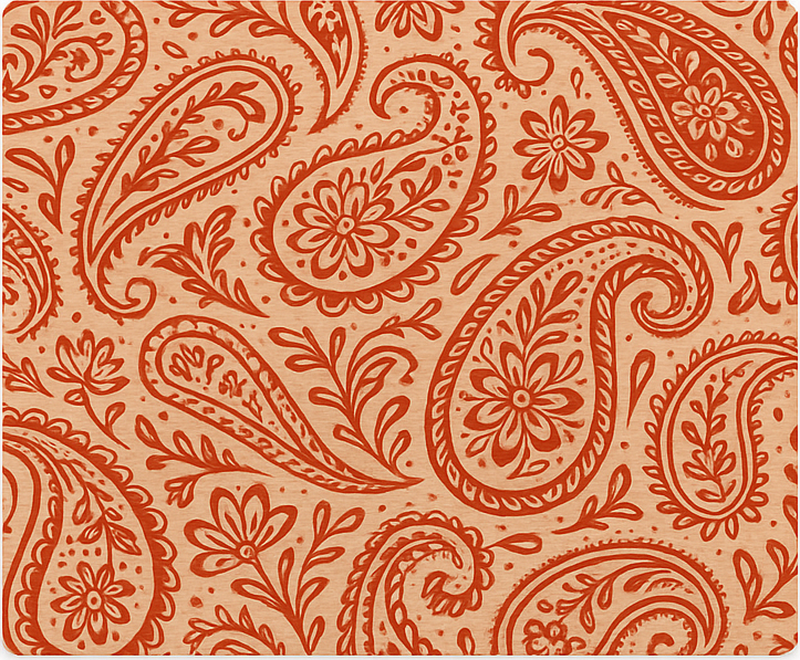 Naproane original model paisley roșu cald - TenStickers