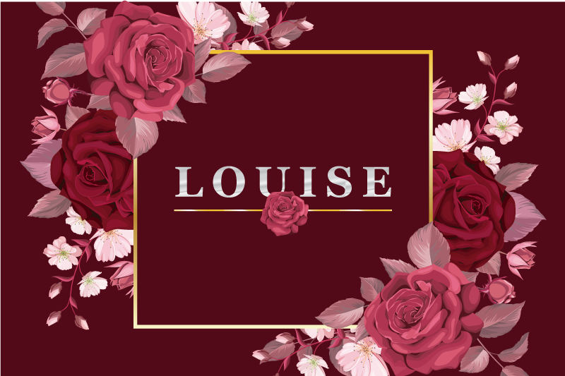 Personalizabile cu placematuri cu nume de trandafiri - TenStickers