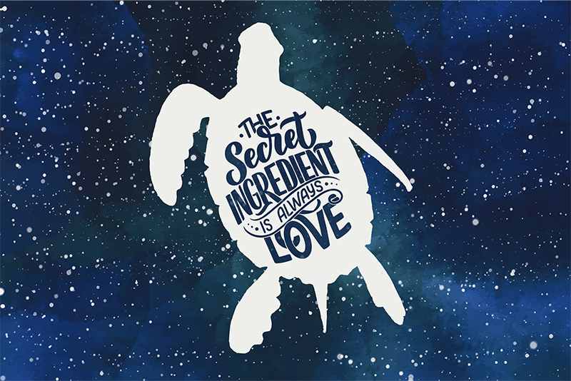 Broască țestoasă cu model de galaxie - TenStickers