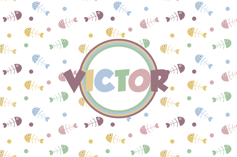 Naproane pentru copii conceptul peștilor vii - TenStickers