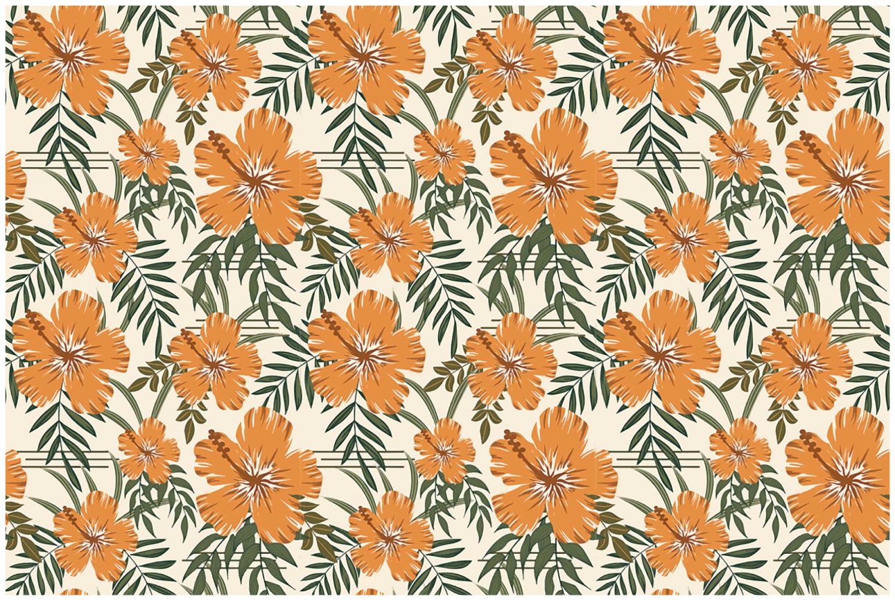 Naproane original cu model floral tropical - TenStickers