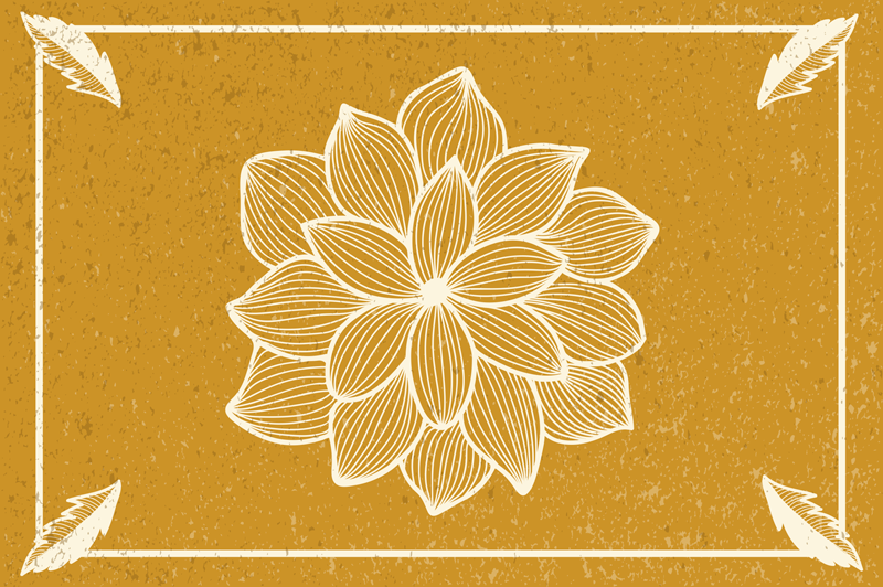 Naproane original motif botanic elegant - TenStickers