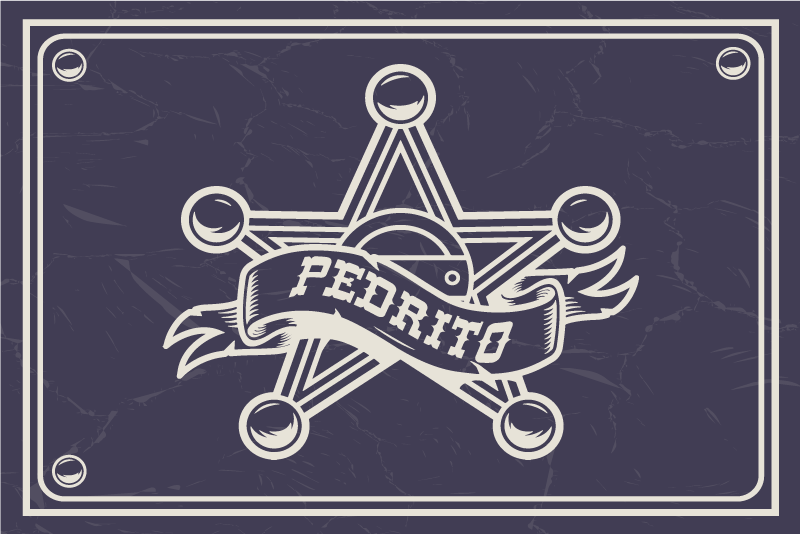 șerif cu nume de coajă de mare - TenStickers