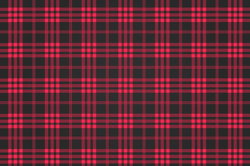 Placemats de craciun tartan rosu - TenStickers