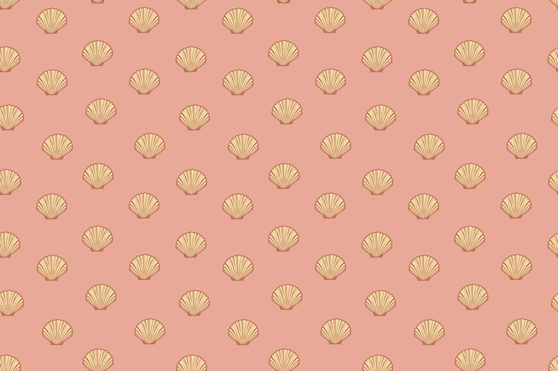 Naproane original cu model de scoici - TenStickers