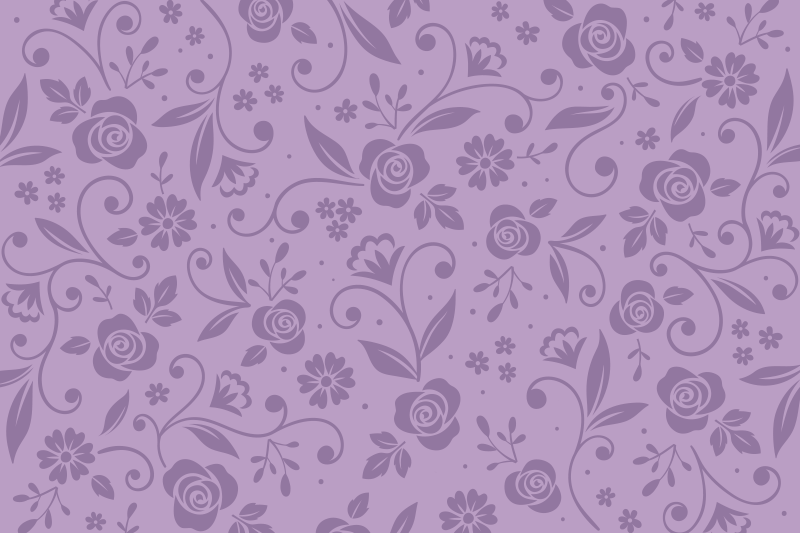 Naproane de textură cu model floral violet - TenStickers