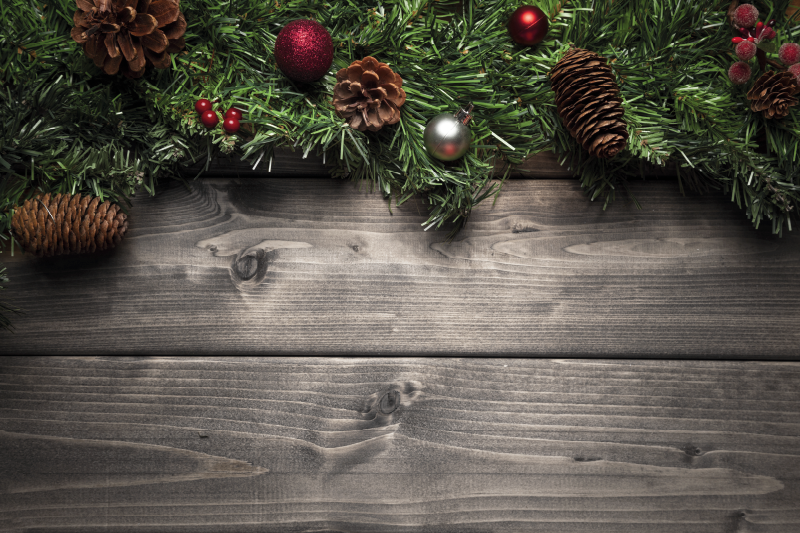 Naproane de crăciun aranjament festiv cu conuri - TenStickers