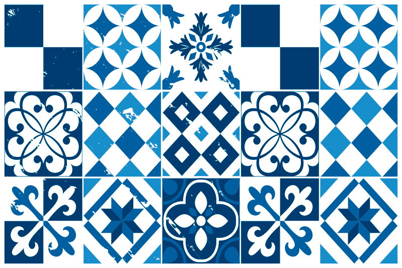 Naproane de textură cu modele geometrice - TenStickers