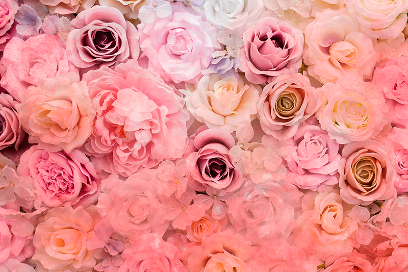 Naproane de textură cu model floral de trandafiri - TenStickers