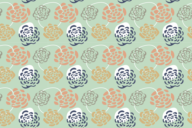 Naproane original artă de tipar botanic - TenStickers