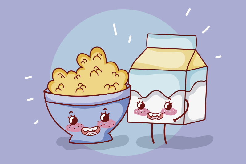 Naproane pentru copii companioni veseli pentru gustări - TenStickers