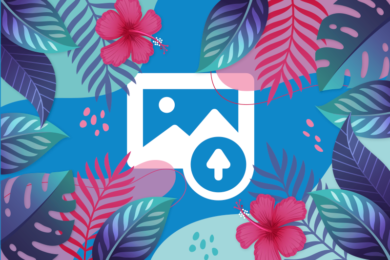 Naproane original frunze tropicale colorate - TenStickers