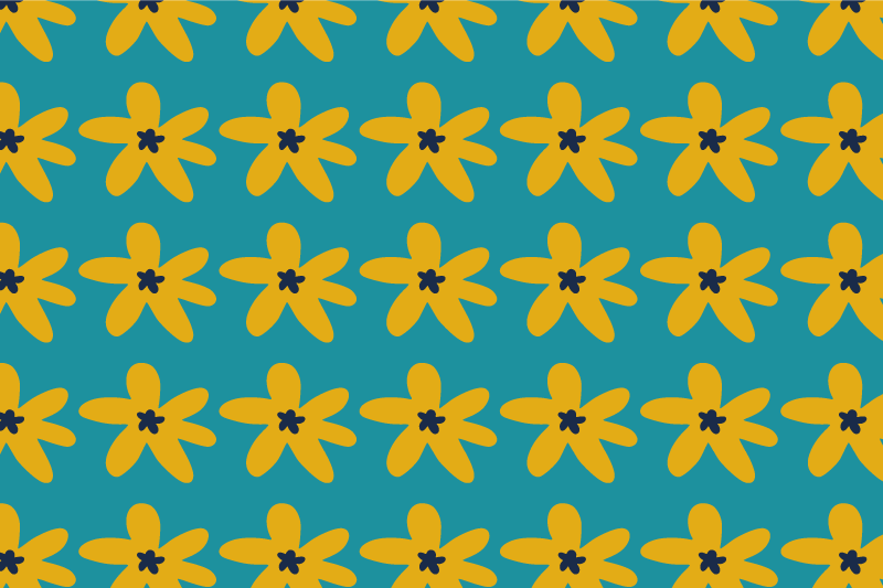 Naproane modern cu model floral vibrant - TenStickers