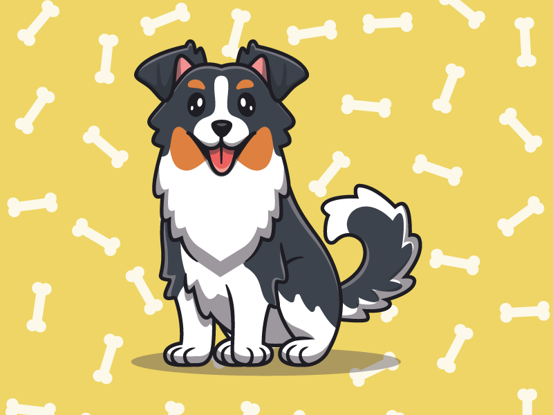 Naproane pentru copii cu personaj câine drăguț - TenStickers