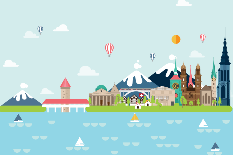 Haine de restaurant din elveția - TenStickers