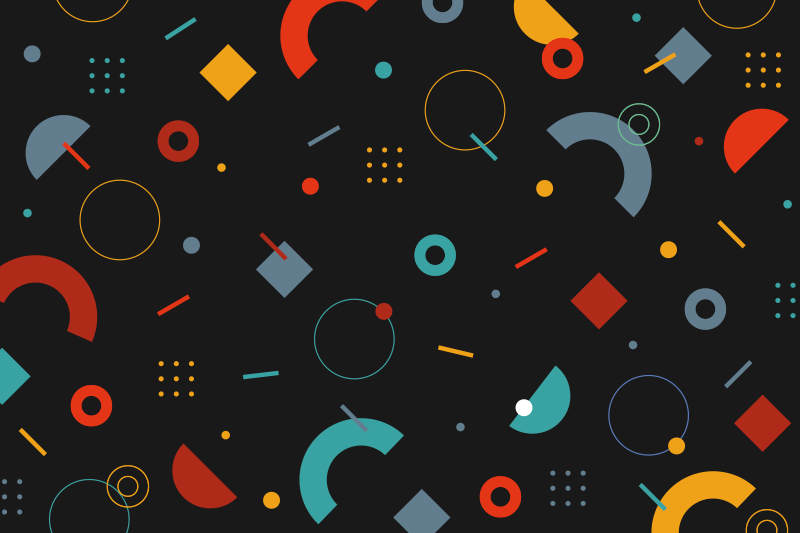 Naproane modern cu model geometric colorat - TenStickers