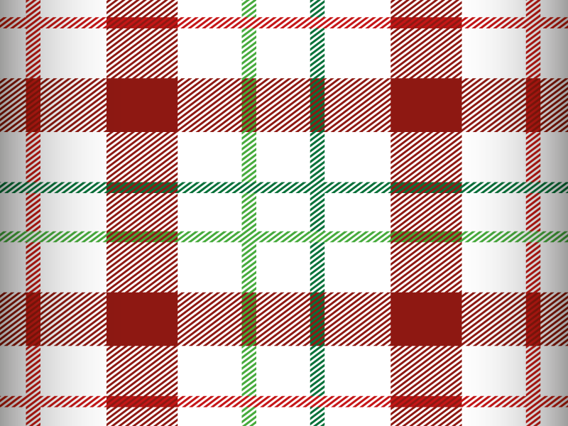 Naproane de crăciun cu model tartan pentru masă - TenStickers