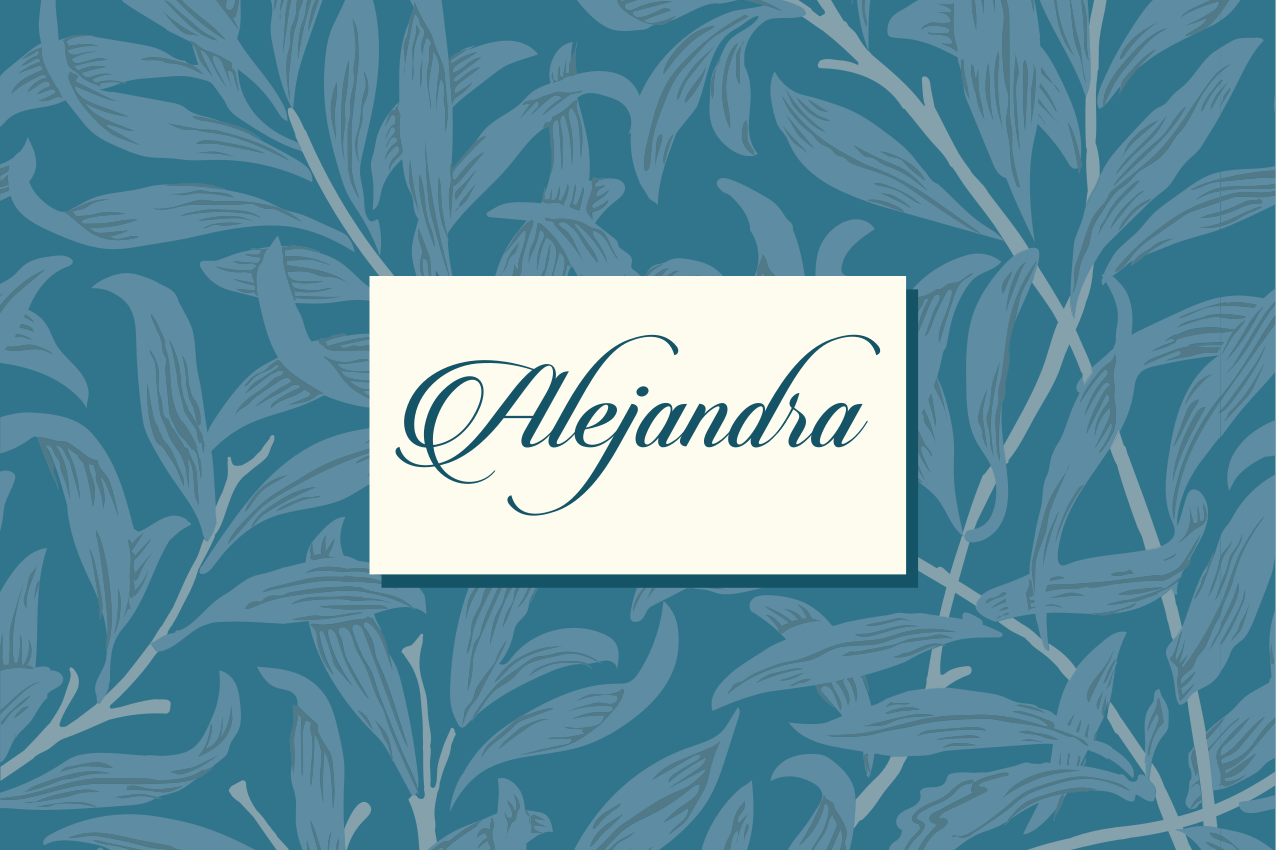 Naproane cu nume design elegant cu frunze - TenStickers