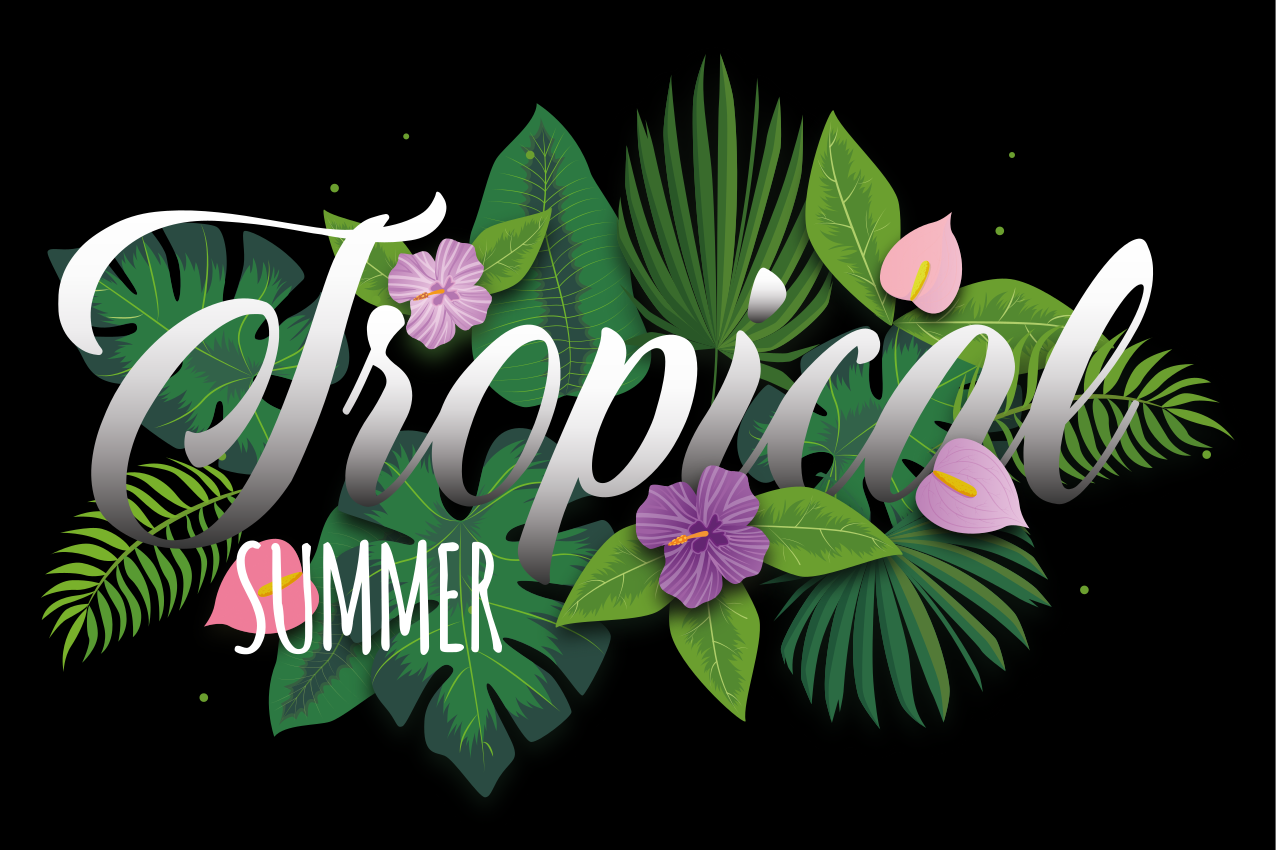 Naproane original vibe de vară tropicală - TenStickers