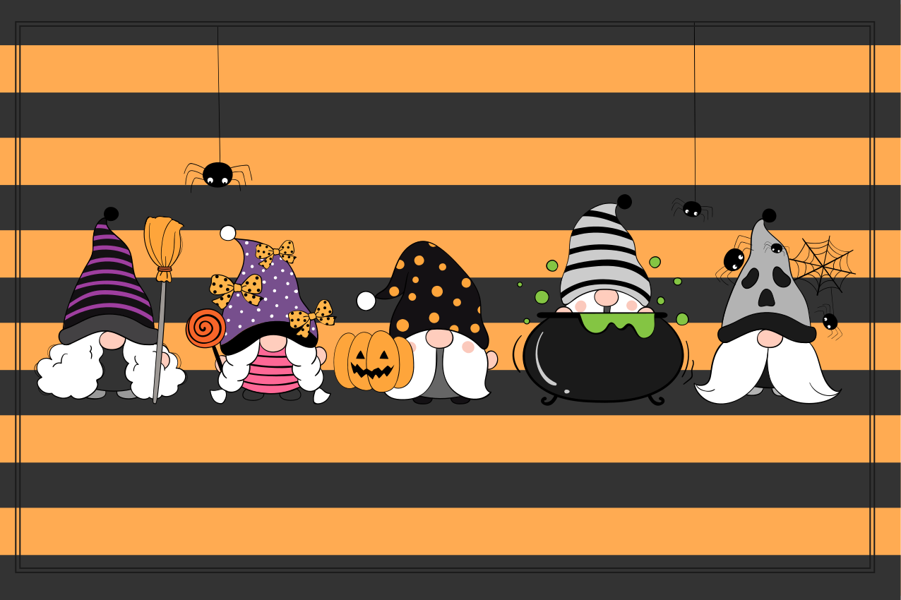 Naproane de halloween pălării de gnomi - TenStickers
