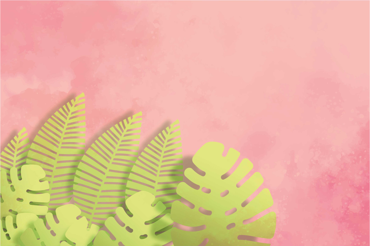 Naproane original aranjament de frunze botanice - TenStickers