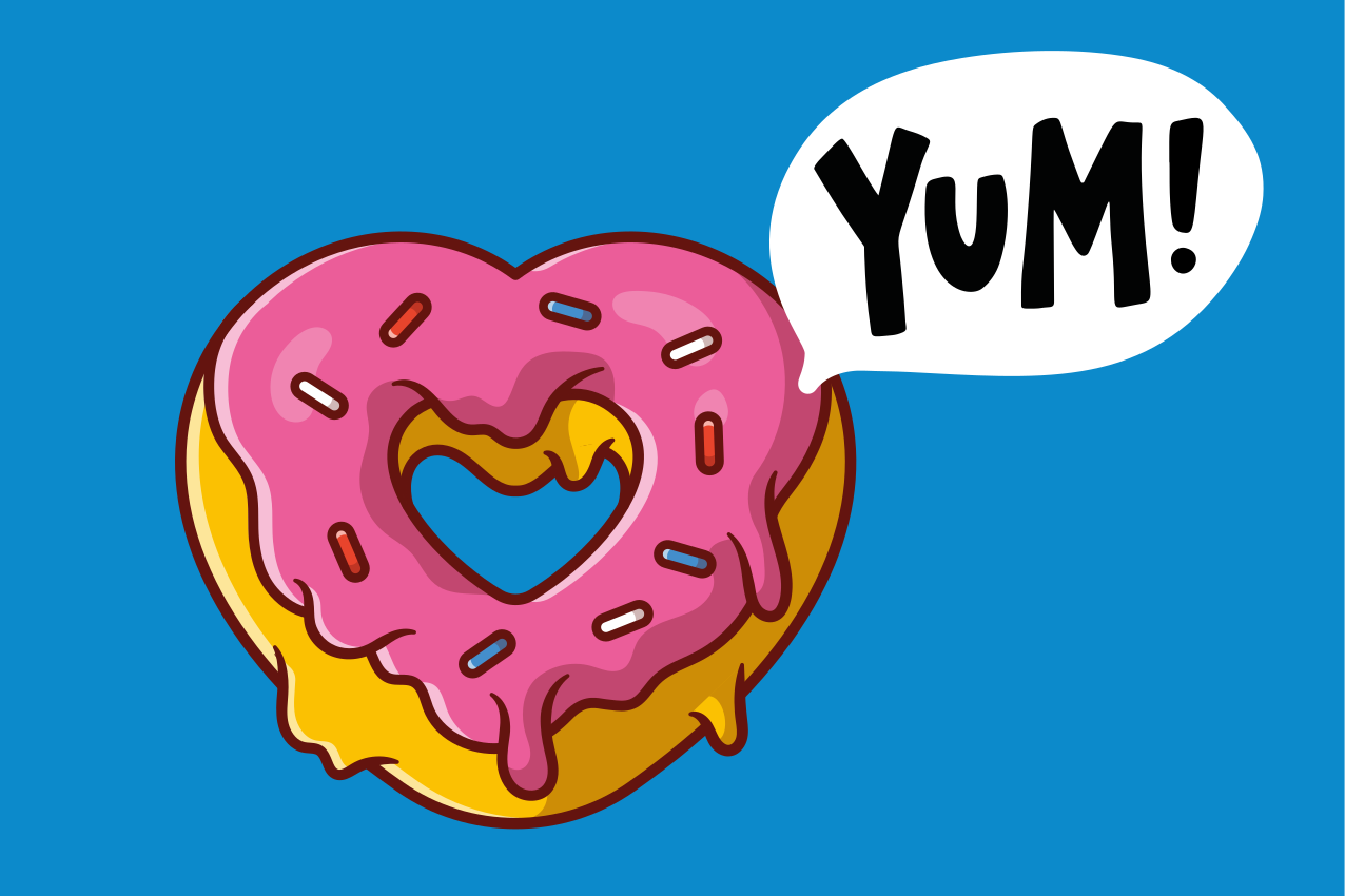 Naproane pentru copii delicii în formă de inimă - TenStickers