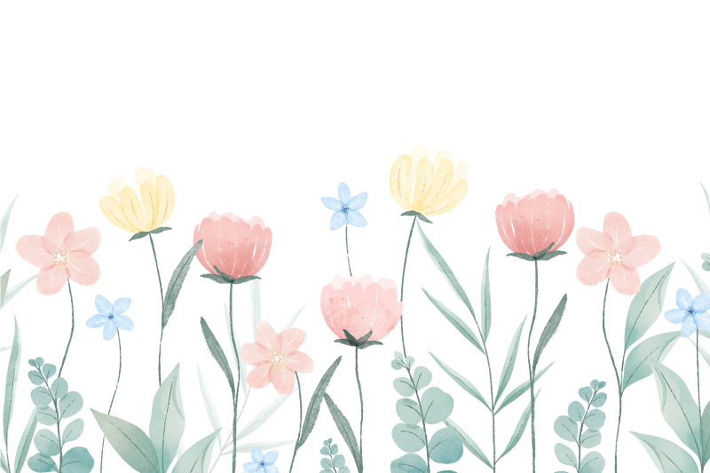 Naproane original aranjament floral colorat - TenStickers