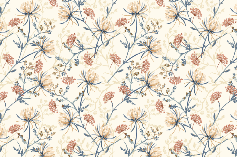 Naproane original cu motiv floral pentru masă - TenStickers