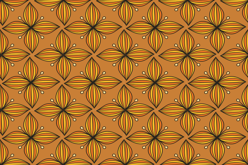 Naproane original cu model floral geometric - TenStickers